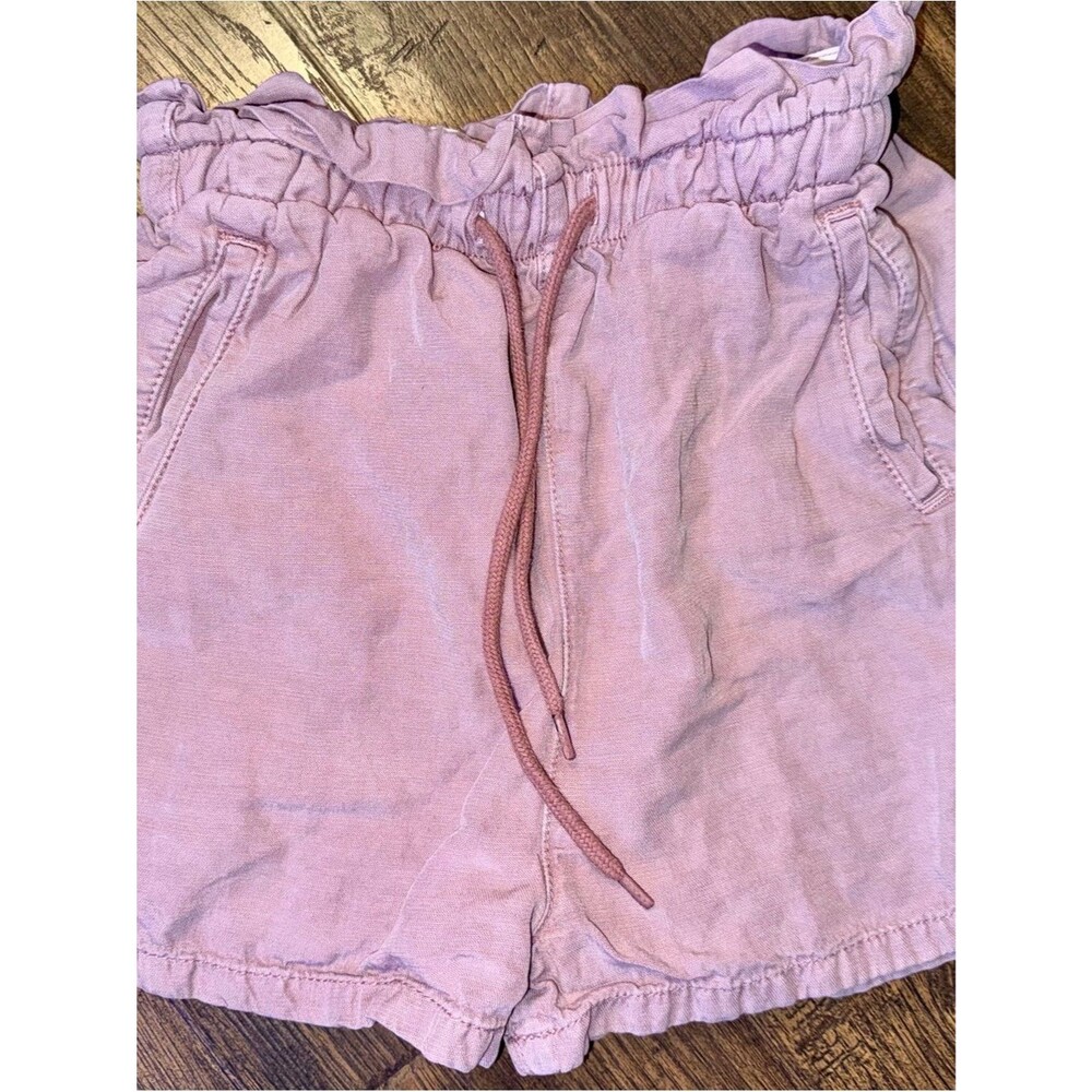 BDG Light Pink High-Waist Drawstring Shorts
